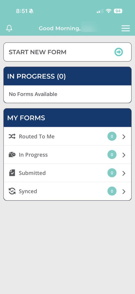 eFormsMainScreenPhonepVault.jpg